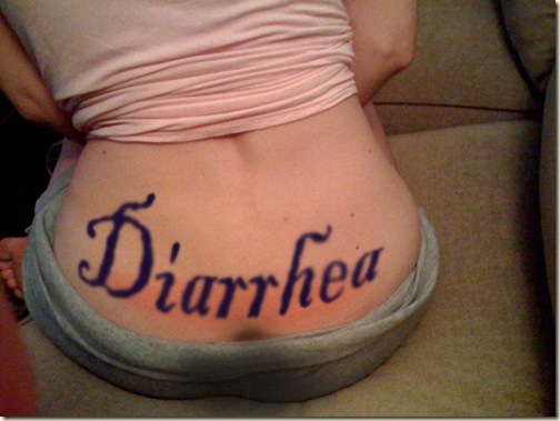 One night she got a little too drunk after work and decided to get a tattoo.