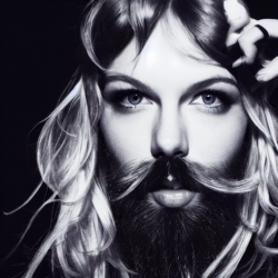 Taylor Swift Bearded Woman