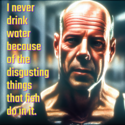 Why Bruce Willis Never Drinks Water