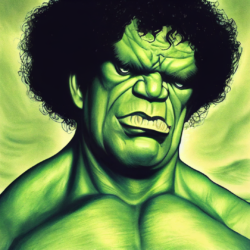 Andre the Giant as the Incredible Hulk