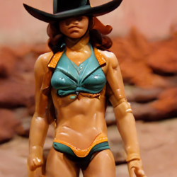 Bikini Cowboy Girl Action Figure