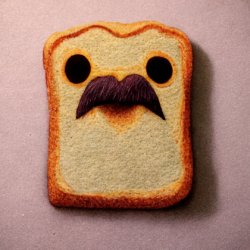 Can Toast Grow a Moustache?