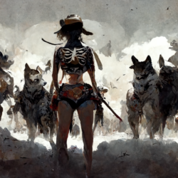 Bikini Cowboy Girl vs. the Skeleton Army