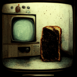 Toast Watching TV