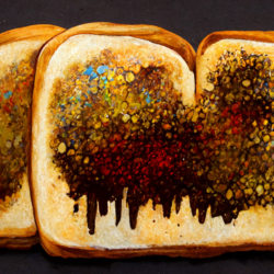 Graffiti Paintings of Toast