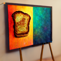 Oil Paint on Toast